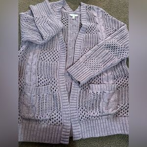 Women’s cardigan sweater.